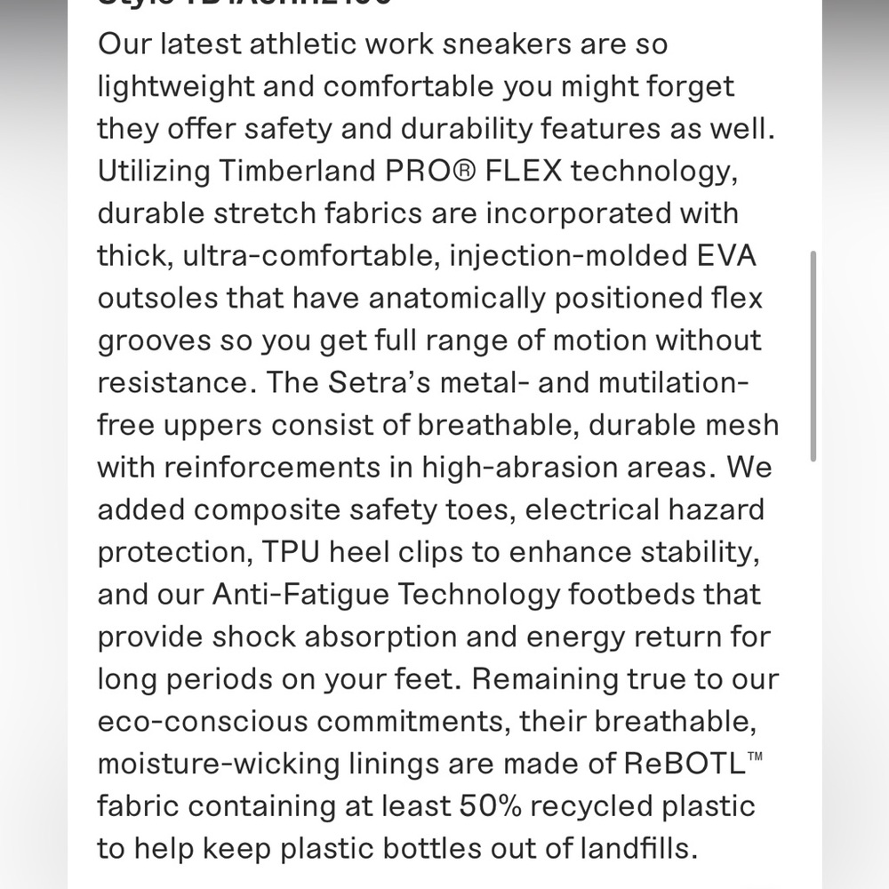 Men's Timberland PRO® Setra Comp-Toe Athletic Work Sneaker - Picture 10 of 10